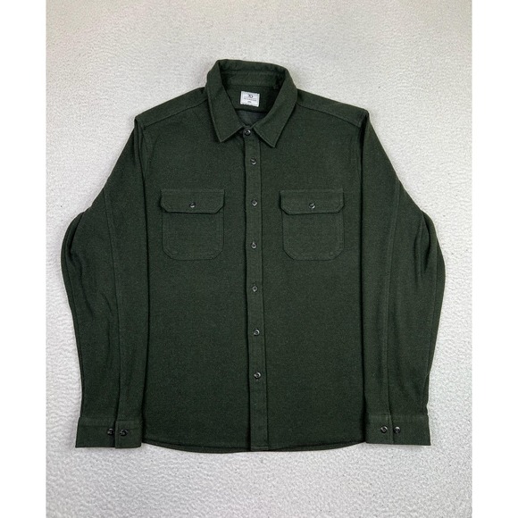 7 Diamonds Other - 7 Diamonds Shirt Mens 2XL Green Herringbone Generation‎ Soft Flannel Button Up